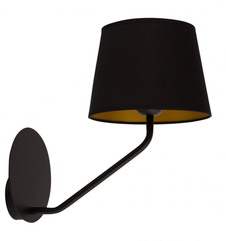 Kinkiet ścienny Sigma Lighting Lizbona czarno-miedziany styl nowoczesny 1 x E27 x IP20 wym: 34 x 19,5 x 32 cm - 1 szt.