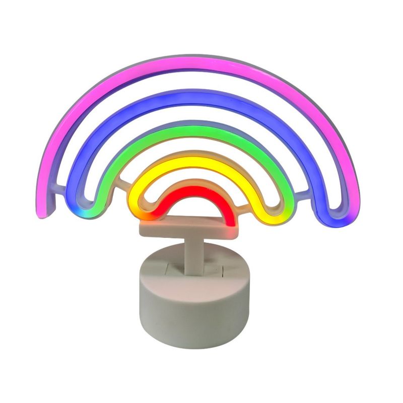 Lampa stołowa Zuma Line Neon tęczowo-biała LED 0.747W IP20 wym: 19 x 23 x 8.5 cm tworzywo sztuczne - 1 szt.