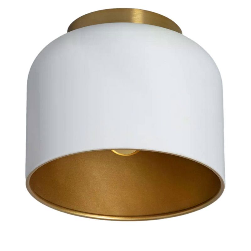 Lampa sufitowa Abruzzo Mistica biało-złota wym: 16,5 x 20 x 20 cm 1xE27 x 40W 1 szt.