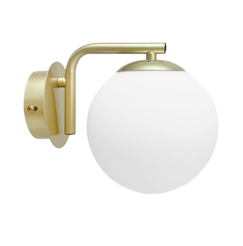 Kinkiet ścienny Candellux Amadeo mosiężno-biały 1 x E14 x 40W IP20 wym: 16,5 x 21 x 14,5 cm - 1 szt.