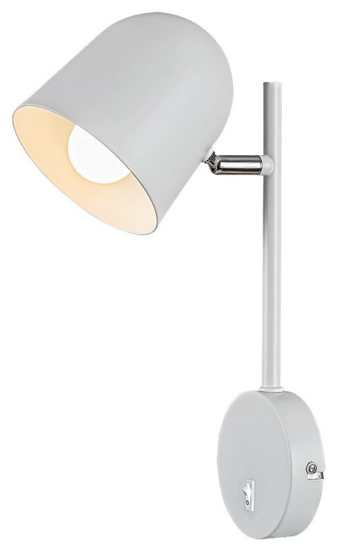 Kinkiet ścienny Rabalux Egon biały z włącznikiem 1 x E14 x 40W IP20 wym: 33 x 11,5 x 18 cm - 1 szt.