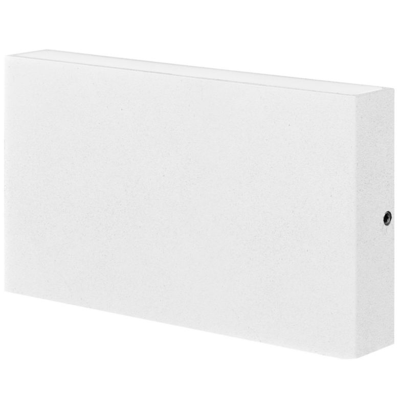 Kinkiet ścienny zewnętrzny Polux Chicago biały LED 5.5W 4000K 450lm IP44 wym: 8,5 x 17 x 2,9 cm aluminium - 1 szt.
