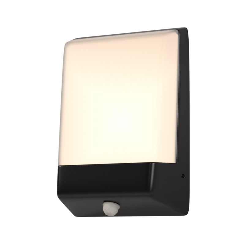 Kinkiet zewnętrzny z czujnikiem Maytoni Row grafitowy LED 9W 3000K 500lm IP44 wym: 21,1 x 16,1 x 5,9 cm aluminium - 1 szt.