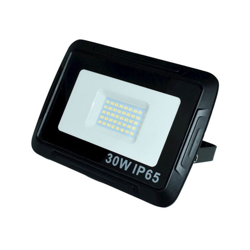 Naświetlacz LED Eko-Light czarno-transparentny LED 30W 6000K 2400lm IP65 wym: 12 x 17 x 2 cm metal - 1 szt.