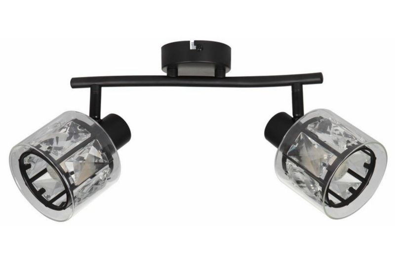 Lampa sufitowa wisząca Reality Elmo czarna wym: 16 x 29 x 10 cm 2xE14 x 1 szt.