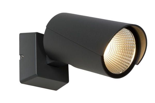 Kinkiet ścienny Lucide Manal czarny LED 12W 3000K 988lm IP65 wym: 17,3 x 9 x 13,9 cm - 1 szt.