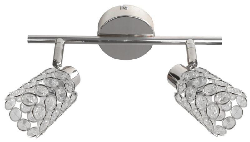 Lampa sufitowa Candellux York transparentna-chromowana wym: 17 x 37 x 8 cm 2xG9 x 40W 1 szt.