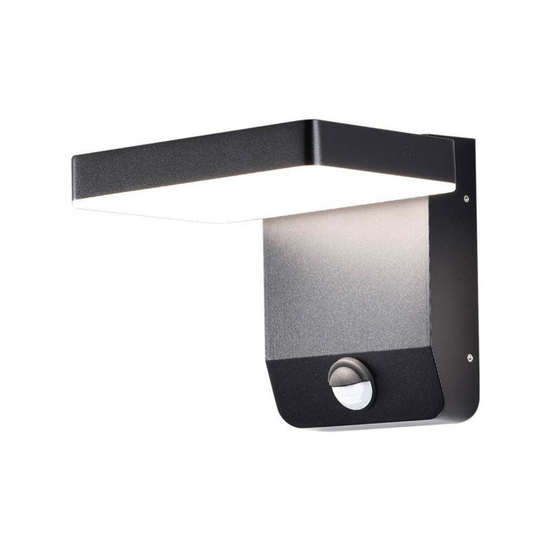 Kinkiet zewnętrzny z czujnikiem V-TAC 11020S czarny LED 17W 4000K 2580lm IP65 wym: 17 x 17,8 x 16 cm aluminium - 1 szt.