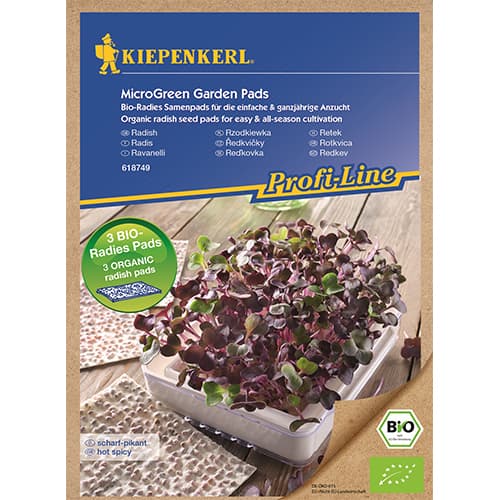 1 szt, BIO Microgreen Pads Radiesschen Rot (Nachfüllpads) - Samen: Ilość w opakowaniu: 1 Stück