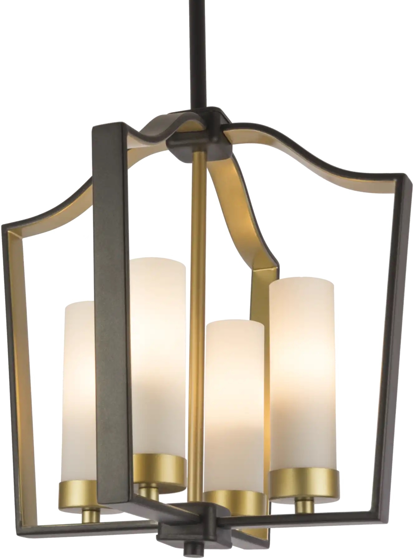 CosmoLight Dublin lampa wisząca 4x40W czarny/złoty P04148BZ