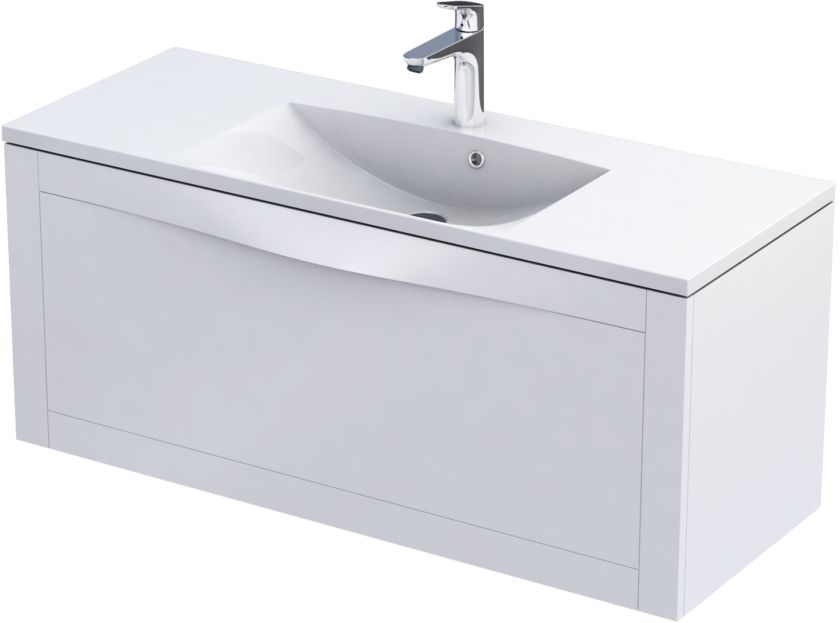 Oristo Skagen szafka 120 cm podumywalkowa wisząca biały mat OR49-SD1S-120-2