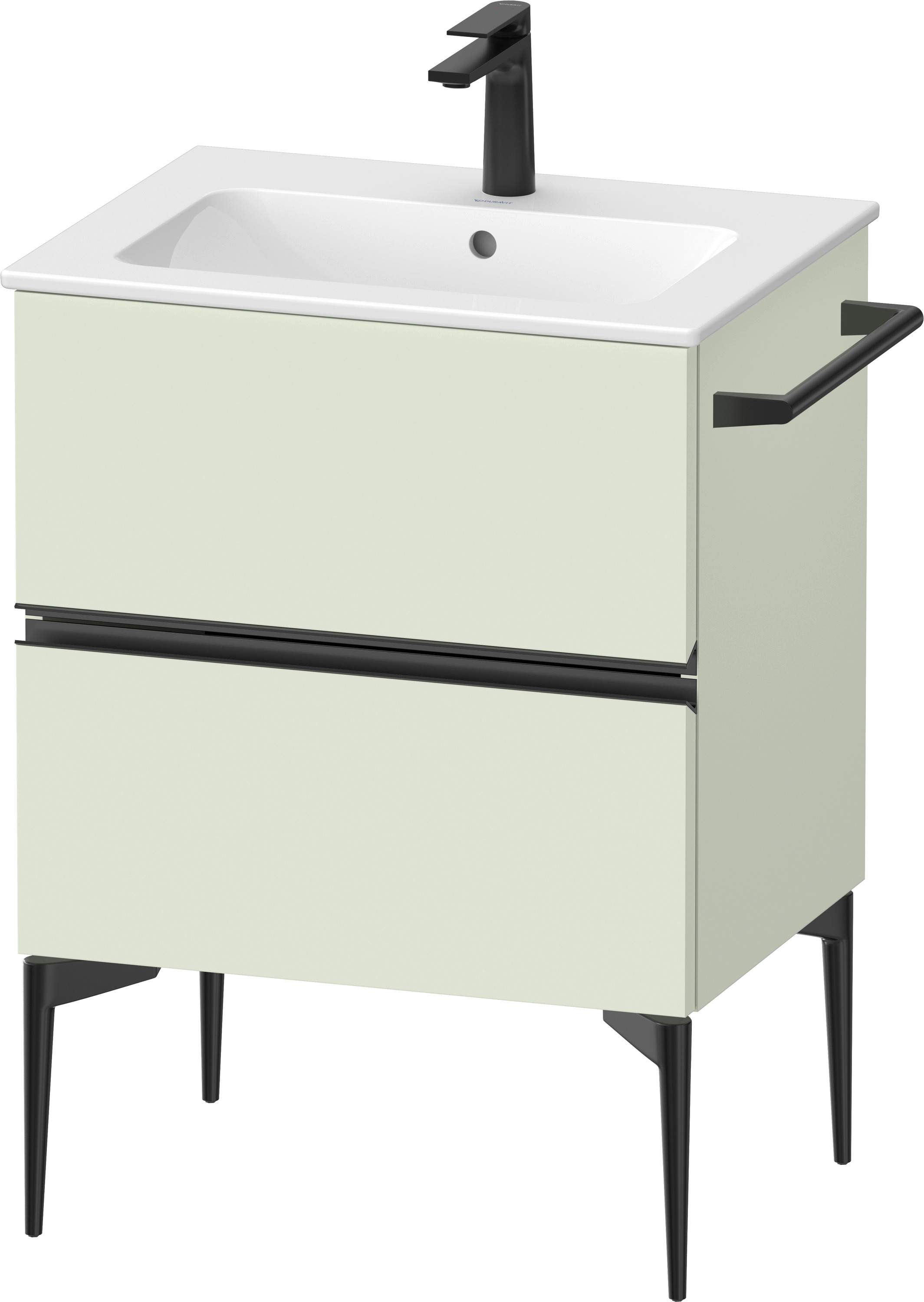 Duravit Sivida szafka 61x47,7x59,1 cm podumywalkowa wisząca czarna-zielona SV46430BDHH0000