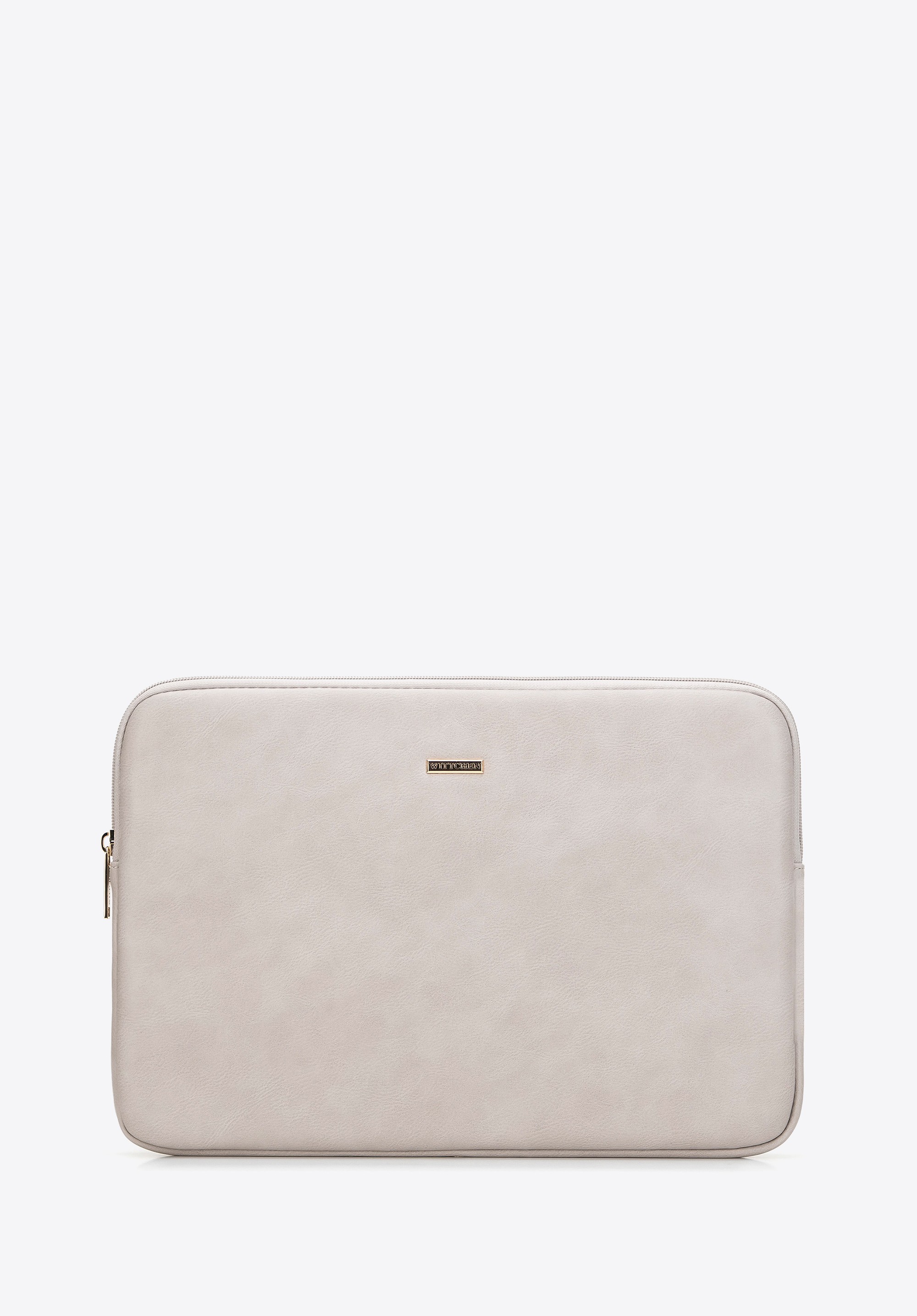 Etui na laptopa 14’’ z ekoskóry beżowe