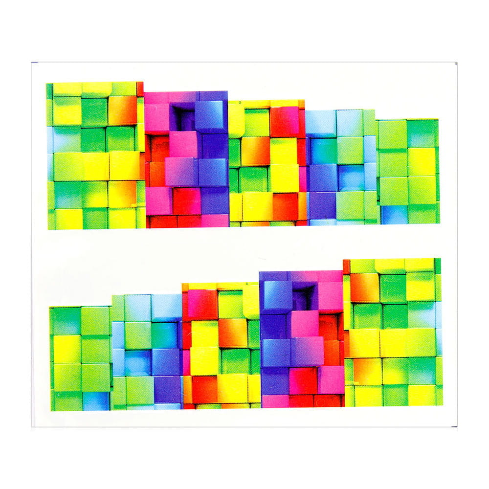 Naklejki wodne do paznokci arkusz 6,5 x 5,5 cm na 10 palców a Nr 141