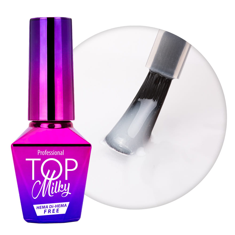 Top Milky MollyLac White mleczny no wipe bez przemywania HEMA/Di-HEMA Free 10 g
