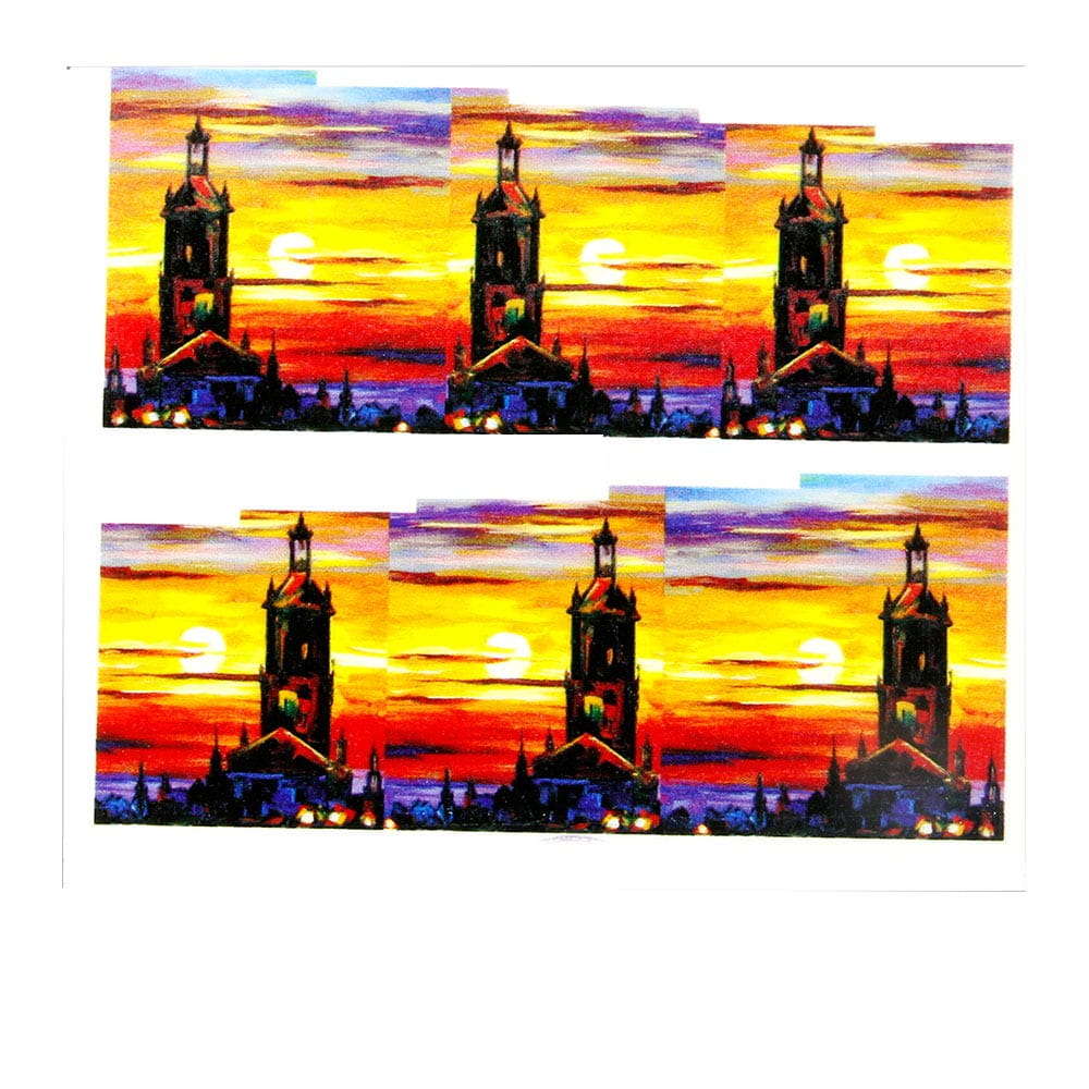 Naklejki wodne do paznokci arkusz 6,5 x 5,5cm na 10 palców yb Nr 786