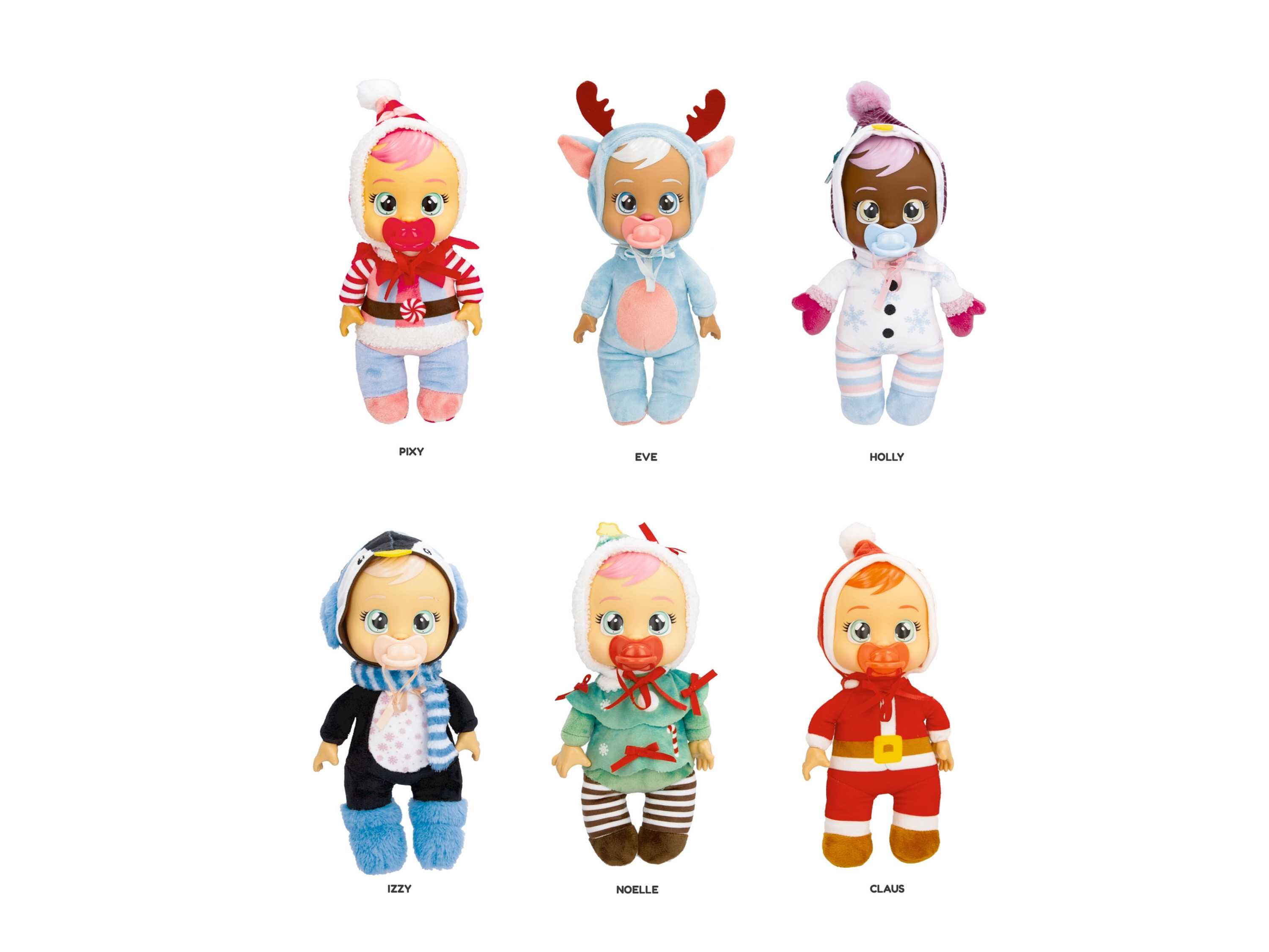 Cry Babies Przytulanka Holly Jolly w świątecznym stroju