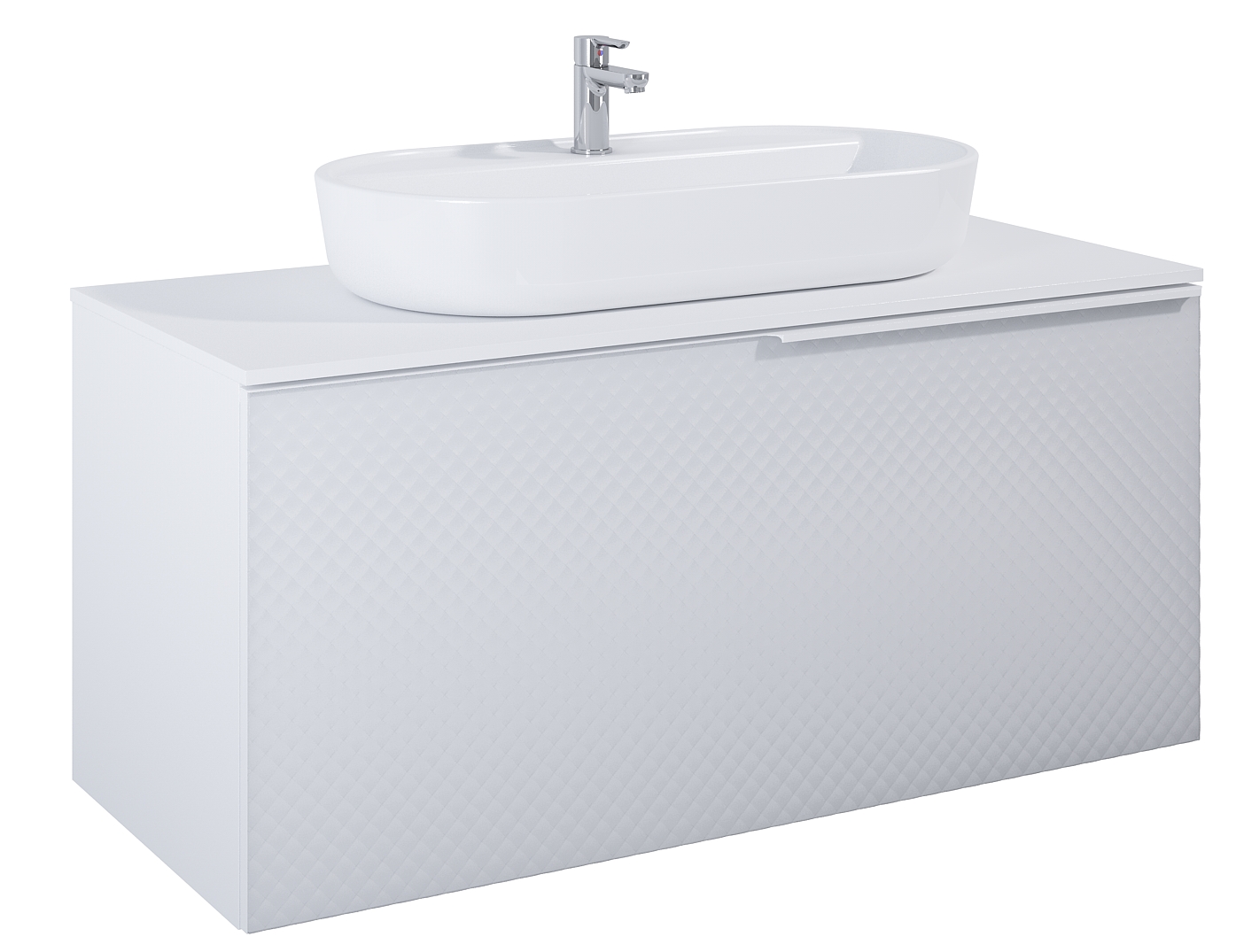 Darmowa Dostawa - Szafka 122x47.1x54 cm podumywalkowa wisząca biała Elita Glam RE011200165290