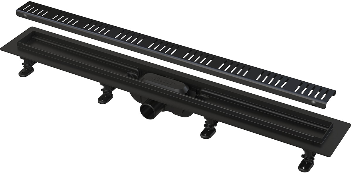 Darmowa Dostawa - Odpływ liniowy 75 cm Alca Simple APZ10BLACK750M
