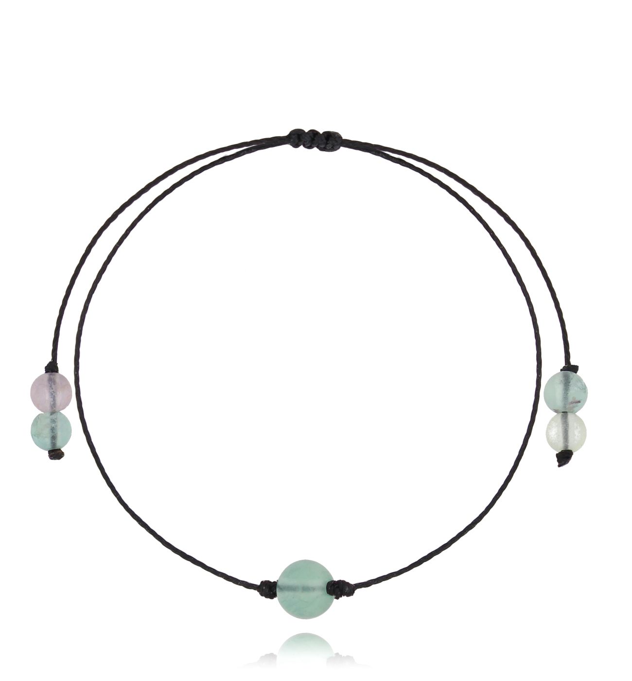 Bransoletka z fluorytem Birthstones BGL0729 - By Dziubeka