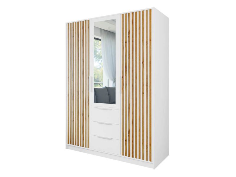 Szafa MIRJAN 24 Bali Lux 3D dąb wotan/czarny/dąb wotan 1 szt.