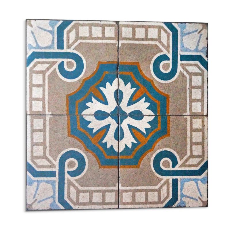 Kafelki samoprzylepne Wallfluent 50x50 cm Ornamentalna mozaika w stylu graficznym 4 szt.