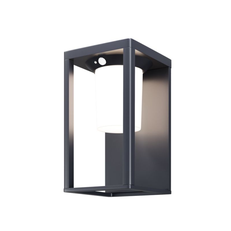 Kinkiet solarny z czujnikiem Maytoni Shatter grafitowy LED 2W 3000K 150lm IP54 wym: 24 x 14,5 x 15,6 cm aluminium - 1 szt.
