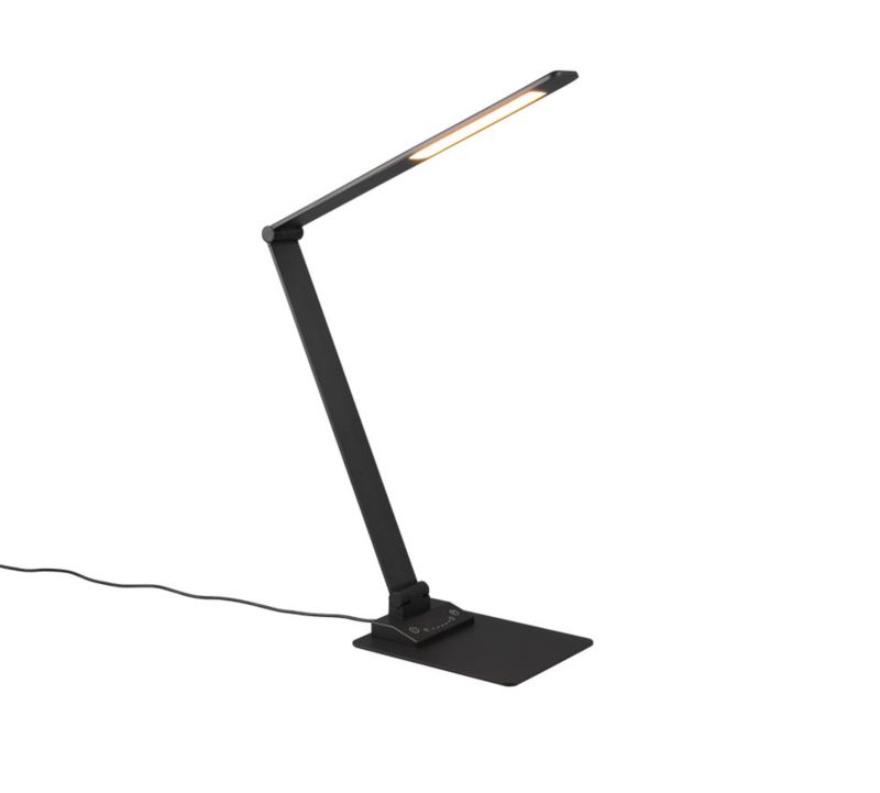 Lampa biurkowa Trio Travis czarna LED 6W 3000K-6500K 650lm IP20 wym: 71.9 x 15.5 cm metal - 1 szt.