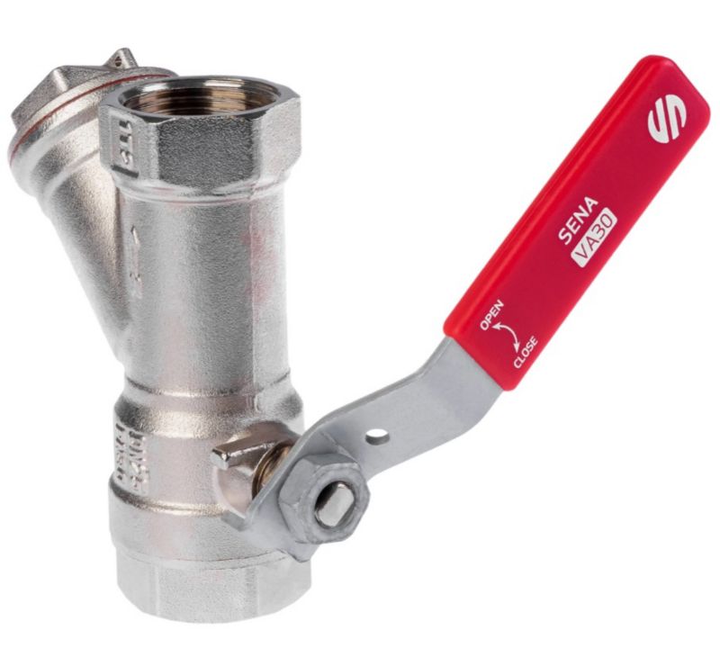 Zawór Arco kulowy do wody z spustem i odpowietrznikiem 12.7 mm GW SENA VA30 Inox 1 szt.
