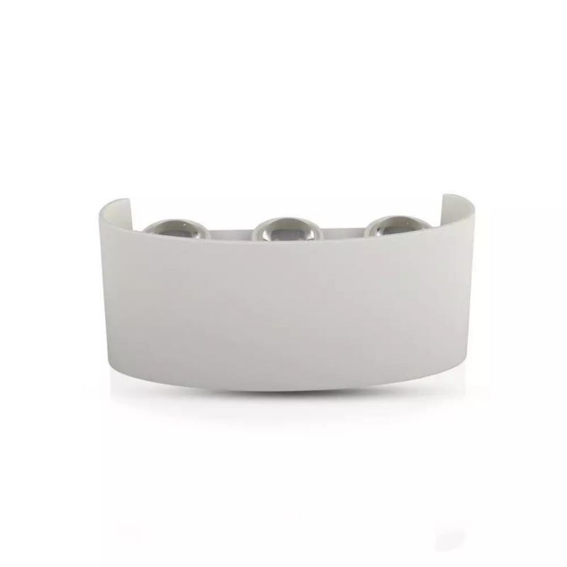Kinkiet ścienny V-TAC Vt-846 biały góra-dół LED 6W 4000K 630lm IP54 wym: 4 x 17 x 8 cm - 1 szt.