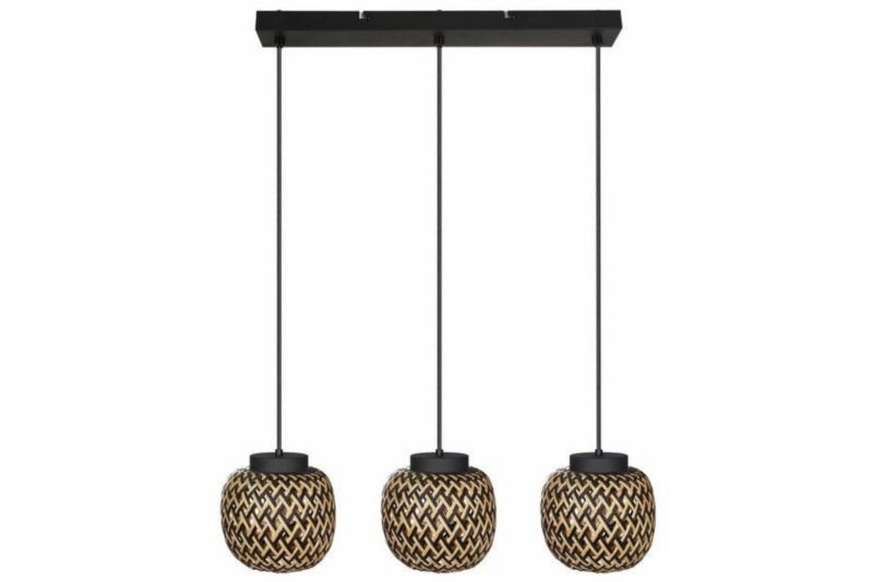 Lampa wisząca Reality Elaine 3843 czarna dekoracyjna 3xE27 x 1 szt.