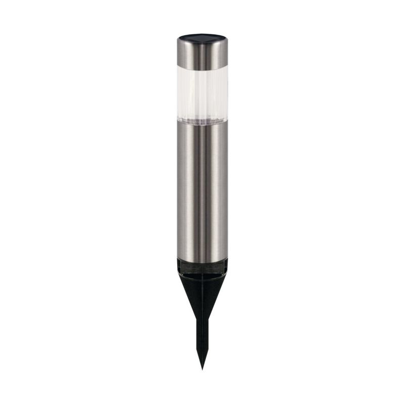 Lampa gruntowa wbijana Struhm Hel chromowana LED 0.06W 6500K 1lm IP44 wym: 31,5 x 4,7 x 4,7 cm metal - 1 szt.