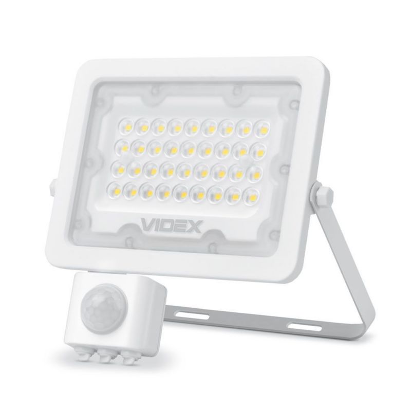 Naświetlacz LED z czujnikiem ruchu Videx biały LED 30W 5000K 2700lm IP65 wym: 18 x 17,7 x 5,4 cm - 1 szt.