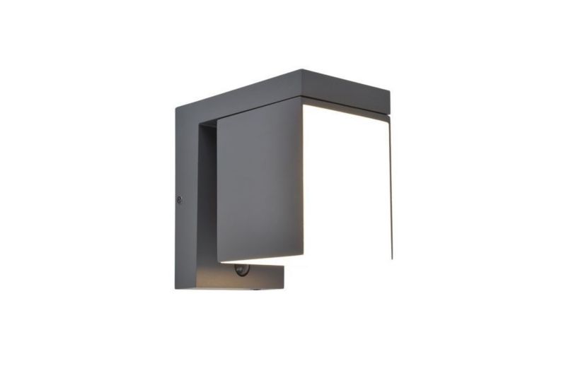 Kinkiet solarny Lutec Prima szary i odcienie szarości LED 9.5W 3000K 400lm IP54 wym: 13,5 x 10 x 16 cm aluminium - 1 szt.