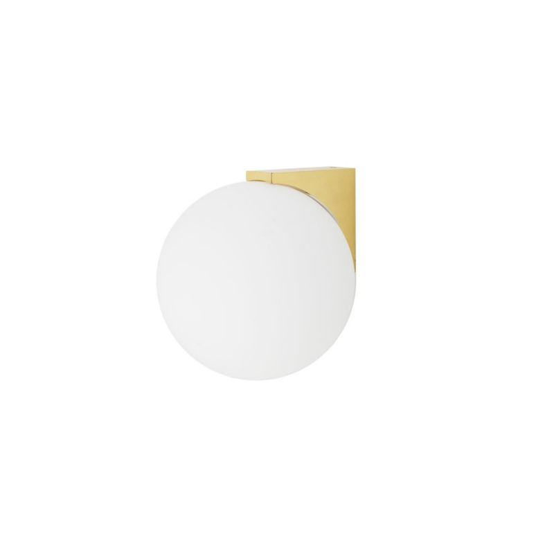 Kinkiet ścienny Nowodvorski Lighting Aloe mosiądz-złoty-biały 1 x G9 x 5W IP44 wym: 16,5 x 15 cm - 1 szt.