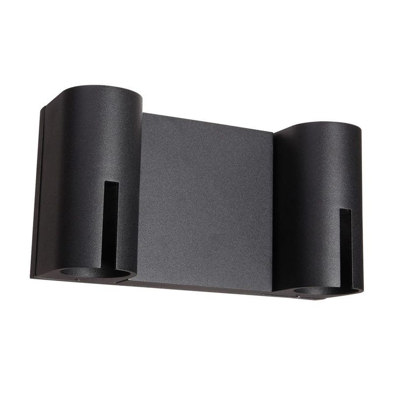 Kinkiet ścienny zewnętrzny Italux Rovigo czarny LED 16W 3000K 520lm IP54 wym: 13 x 24,7 x 8,5 cm metal - 1 szt.