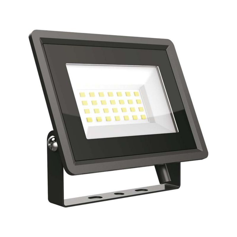 Naświetlacz LED V-TAC czarny LED 20W 6400K 1650lm IP65 wym: 10,5 x 12 x 2,7 cm aluminium - 1 szt.