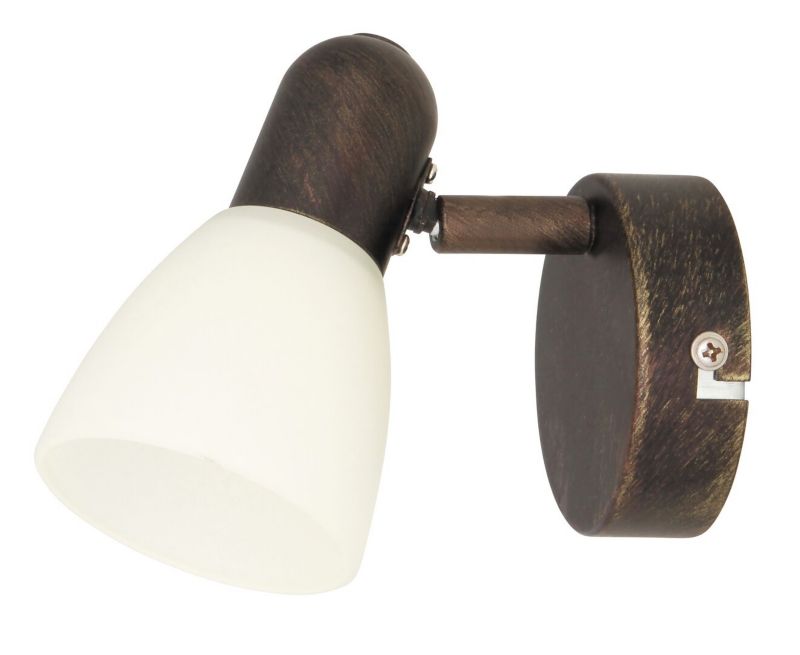 Kinkiet ścienny Rabalux Soma brąz antyczny-kremowy 1 x E14 x 40W IP20 wym: 13 x 8 x 17 cm - 1 szt.