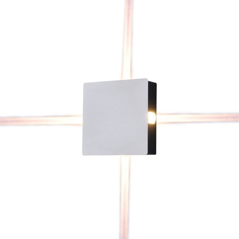Kinkiet ścienny zewnętrzny V-TAC biały LED 4W 3000K 428lm IP65 wym: 15 x 15 x 5 cm aluminium - 1 szt.