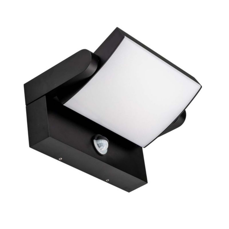 Naświetlacz LED z czujnikiem ruchu V-TAC czarny LED 17W 3000K 2520lm IP65 wym: 16,5 x 21,2 x 10 cm - 1 szt.