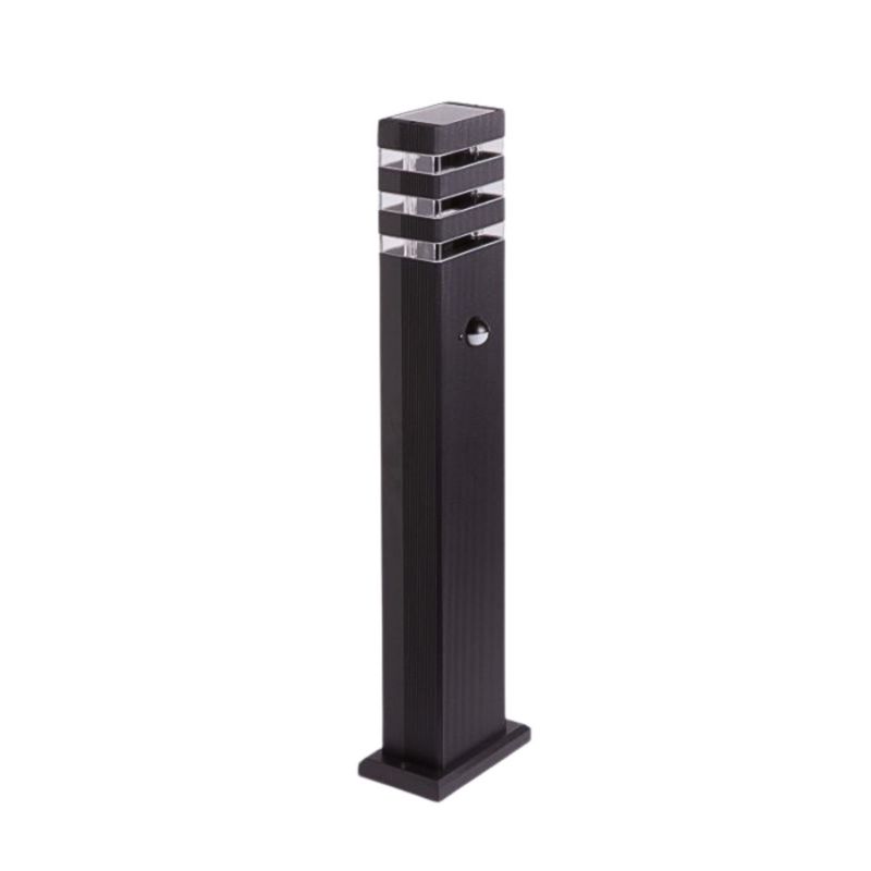Lampa ogrodowa stojąca Ecolight Słupki czarno-przezroczysta czujnik 1 x GU10 x 35W IP44 wym: 60 x 11 x 6,5 cm - 1 szt.