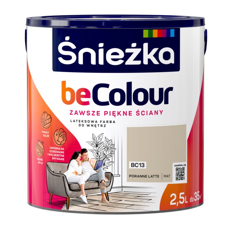 Farba Śnieżka Becolour poranne latte 2,5 l