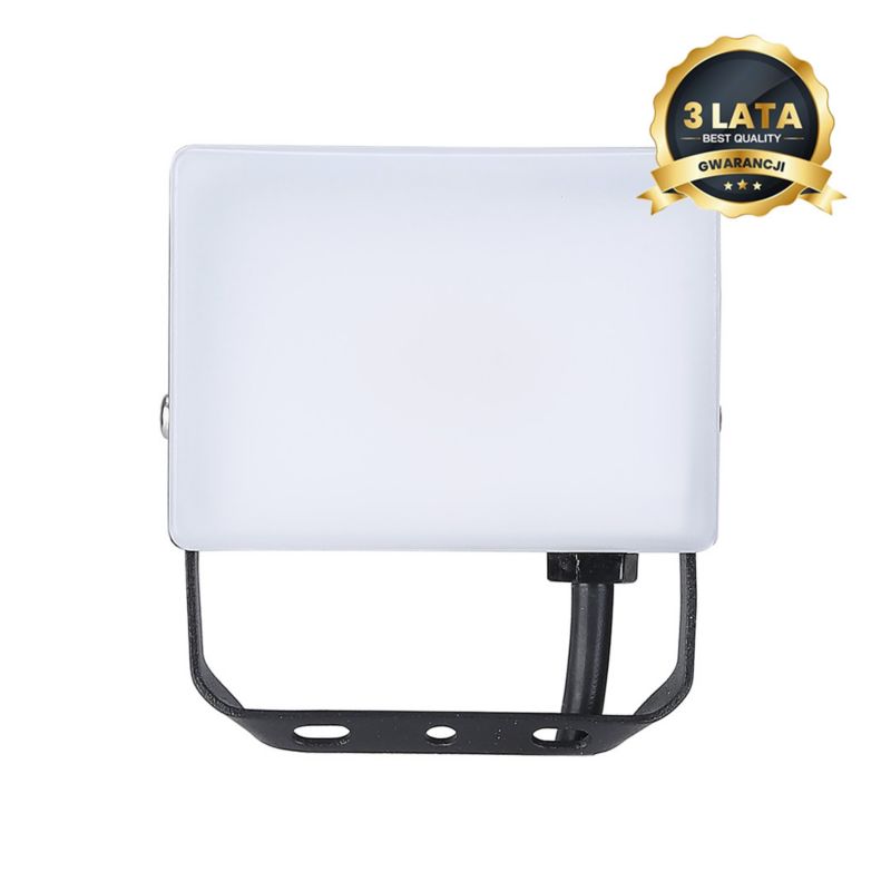 Naświetlacz LED Eko-Light biało-czarny LED 10W 5000K 950lm IP65 wym: 7,5 x 9,1 x 2,6 cm aluminium - 1 szt.