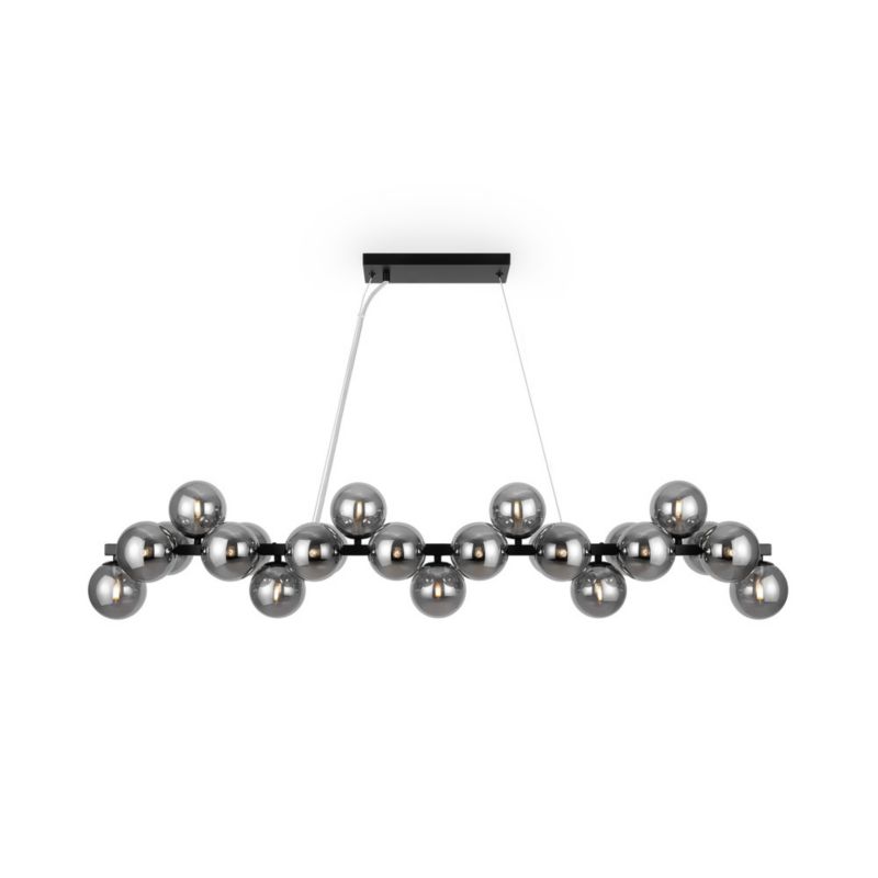 Lampa wisząca Maytoni Dallas czarna wym: 133,9 x 23,8 x 123,5 cm 25xG9 x 28W 1 szt.