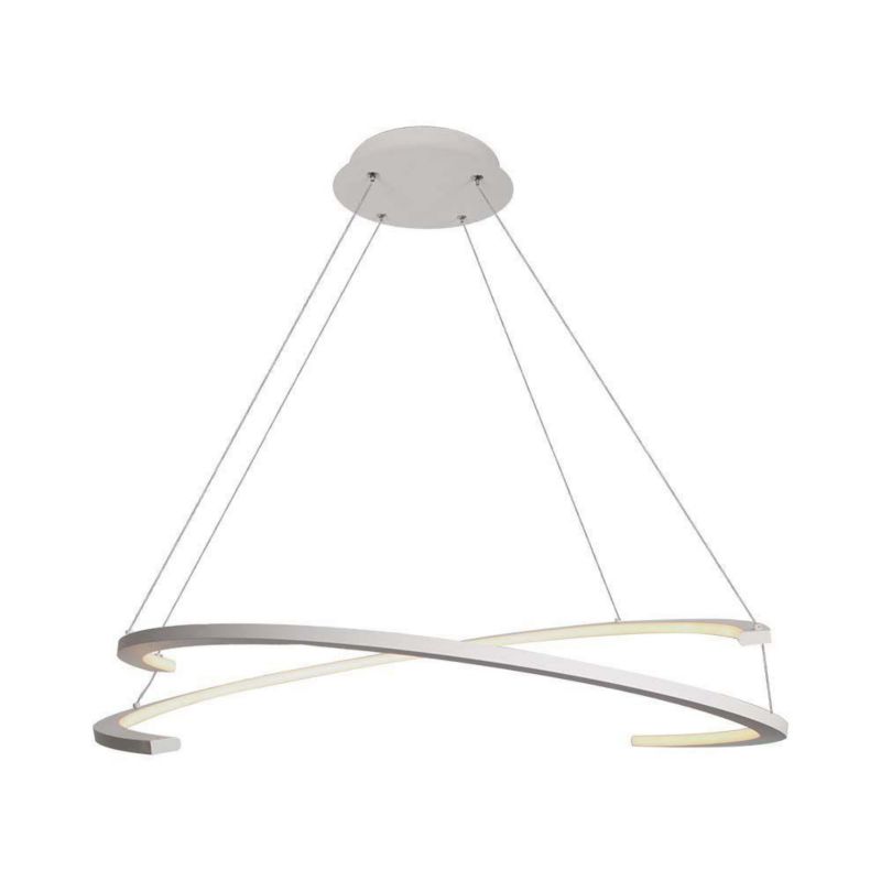 Lampa wisząca V-TAC Vt-7908 biała wym: 120 x 84 x 84 cm wbudowany LED 48W 4000K 5150lm 1 szt.
