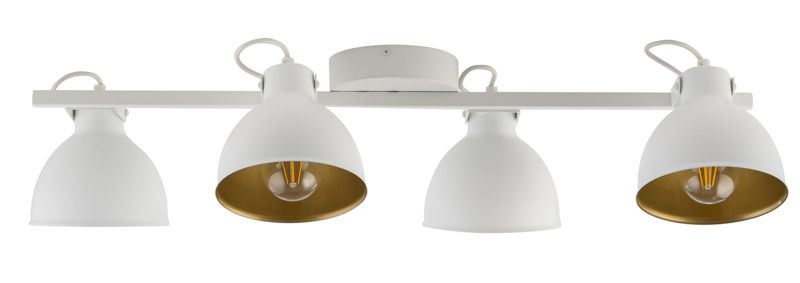 Reflektor spot Sigma Lighting Mars biało-złoty 4 x E27 x IP20 wym: 17 x 74 x 27 cm - 1 szt.