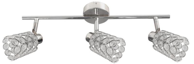 Lampa sufitowa Candellux York transparentna-chromowana wym: 17 x 55 x 8 cm 3xG9 x 40W 1 szt.