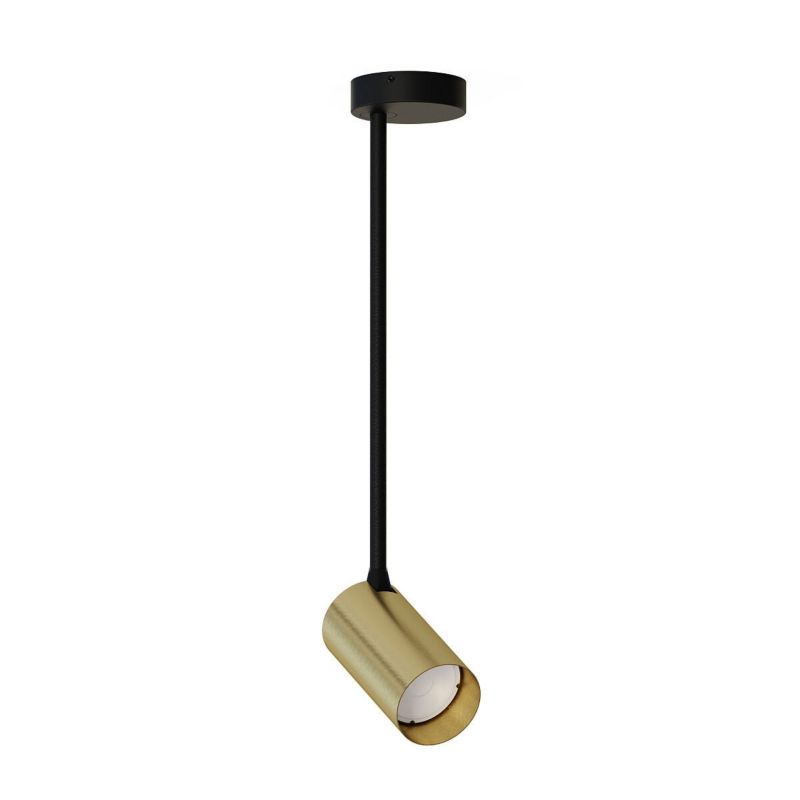 Reflektor sufitowy Nowodvorski Lighting Mono czarny-mosiądz 1 x GU10 x 10W IP20 wym: 7 x 7 cm - 1 szt.