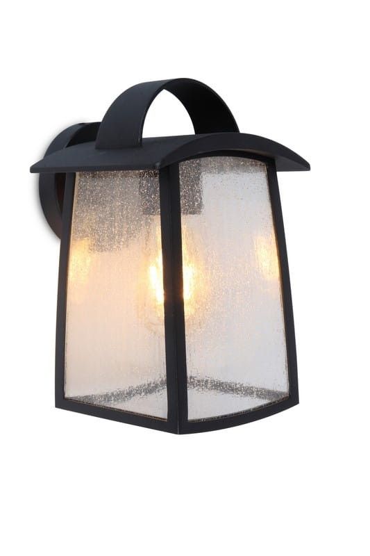 Kinkiet ścienny zewnętrzny Lutec Kelsey czarno-biały 1 x E27 x 40W IP44 wym: 26 x 18,5 x 17 cm - 1 szt.