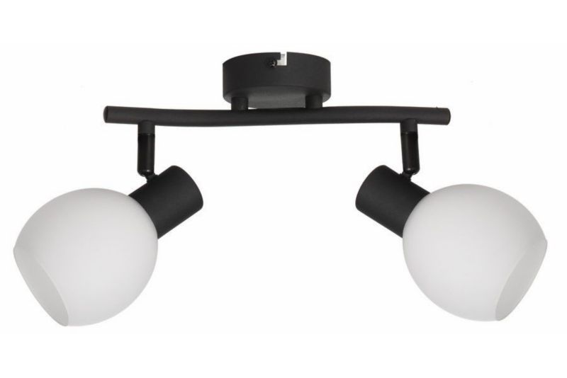 Lampa sufitowa wisząca Reality Cortez czarna wym: 17 x 25 x 10 cm 2xE14 x 1 szt.